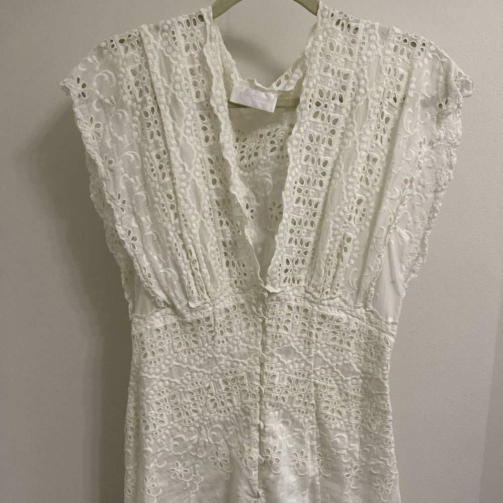 Zimmermann eyelet lace playsuit coverup size 1